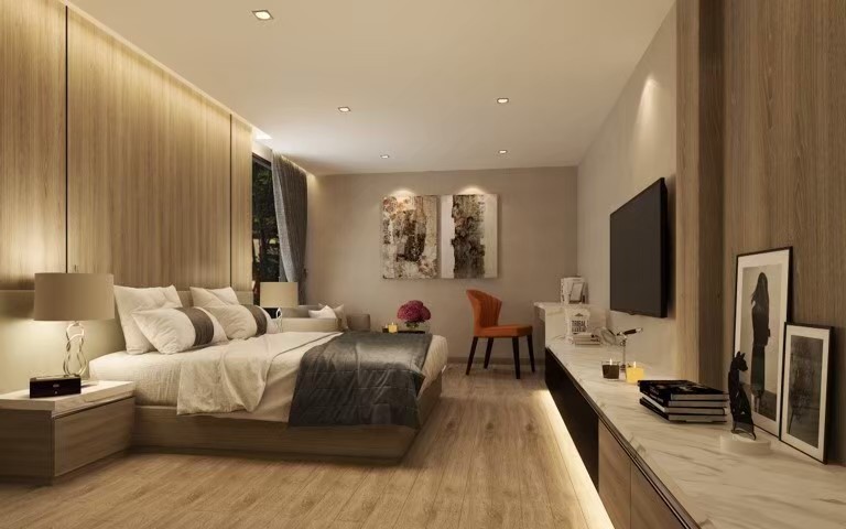 Minimallist House 1600 sqm. Bedroom