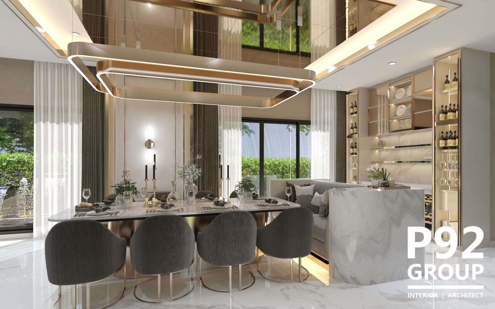 Modern Classic House 600 sqm.dining room
